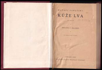 Rafael Sabatini: Kůže lva
