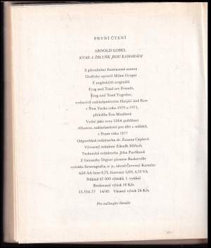 Arnold Lobel: Kvak a Žbluňk jsou kamarádi