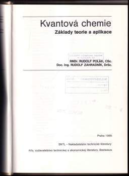 Rudolf Zahradník: Kvantová chemie