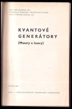 Viktor Trkal: Kvantové generátory