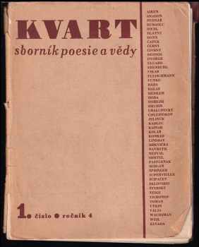 Kvart. Sborník poesie a vědy