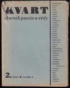 Kvart. Sborník poesie a vědy