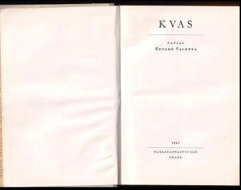 Edvard Valenta: Kvas