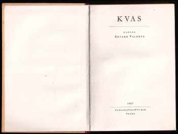 Edvard Valenta: Kvas