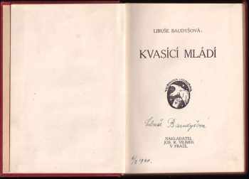 Libuše Baudyšová: Kvasící mládí