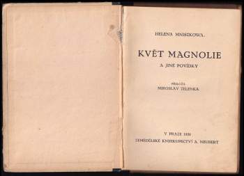 Helena Mniszkówna: Květ magnolie a jiné povídky