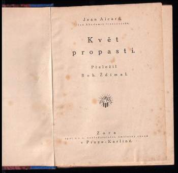 Jean Aicard: Květ propasti