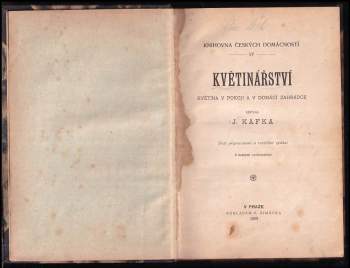 Josef Kafka: Květinářství