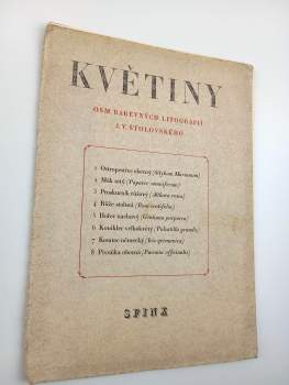 Květiny, osm barevných litografií J. V. Štolovského