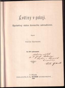 Václav Gottwald: Květiny v pokoji