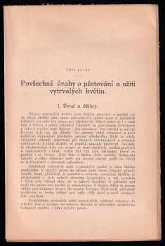 Martin Fulín: Květiny zahradní v zimě venku vytrvalé