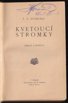 F. X Svoboda: Kvetoucí stromky
