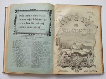 Jan Dolenský: Květy mládeže - časopis - ročník III. - I + II díl.