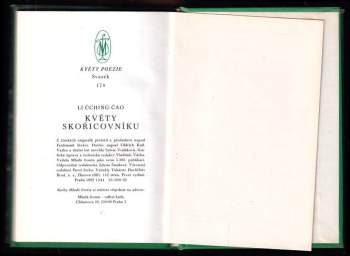 Qingzhao Li: Květy skořicovníku
