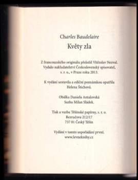 Charles Baudelaire: Květy zla