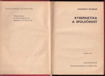 Norbert Wiener: Kybernetika a společnost