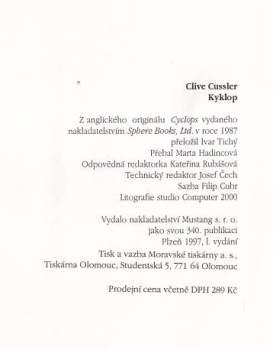 Clive Cussler: Kyklop