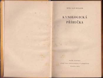 Jan Koller: Kynologická příručka