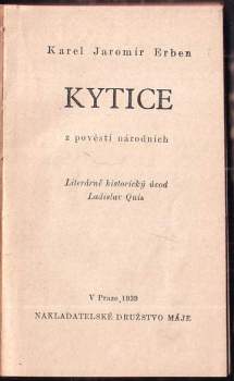 Karel Jaromír Erben: Kytice