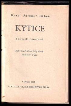 Karel Jaromír Erben: Kytice