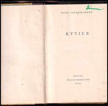 Karel Jaromír Erben: Kytice