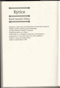 Karel Jaromír Erben: Kytice