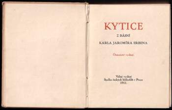Karel Jaromír Erben: Kytice z básní Karla Jaromíra Erbena