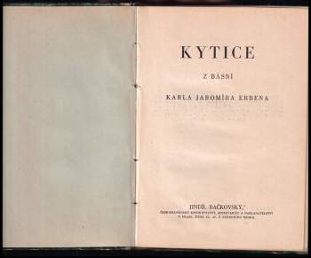 Karel Jaromír Erben: Kytice z básní Karla Jaromíra Erbena
