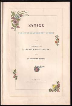 Kytice z luhů slovanských i cizích