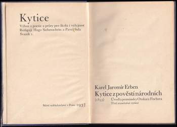 Karel Jaromír Erben: Kytice z pověstí národních