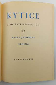 Karel Jaromír Erben: Kytice z pověstí národních