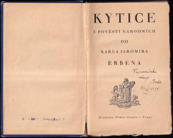 Karel Jaromír Erben: Kytice z pověstí národních