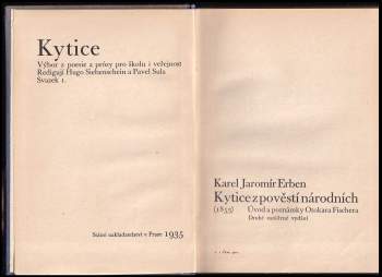 Karel Jaromír Erben: Kytice z pověstí národních