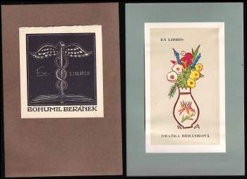 Bohumír Čáp: Kytička exlibris z Prostějova