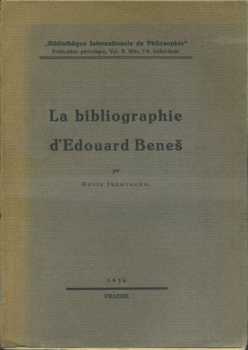 La bibliographie d'Edouard Beneš