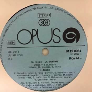 Slovak Radio Symphony Orchestra: La Bohème (2xLP + BOX + BOOKLET)