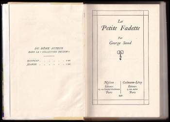 George Sand: La petite Fadette