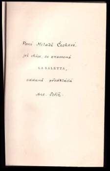 Antonín Ludvík Stříž: La Saletta