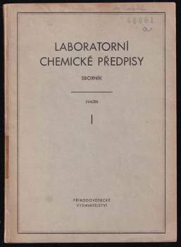 Laboratorní chemické předpisy