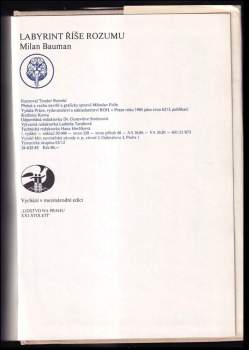 Milan Bauman: Labyrint říše rozumu