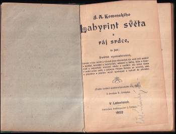Jan Amos Komenský: Labyrint světa a ráj srdce