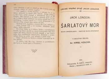 Jack London: Laciné vydání spisů Jacka Londona 1 - 76 v 19 svazcích + 7 přívazků mimo edici