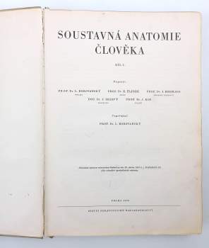 Ladislav Borovanský: Soustavná anatomie člověka