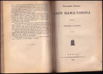 Alexandre Dumas: Lady Hamiltonová