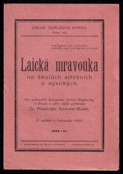Laická mravouka na školách středních a vysokých