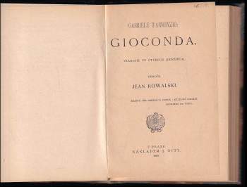 Gabriele d'Annunzio: Gioconda