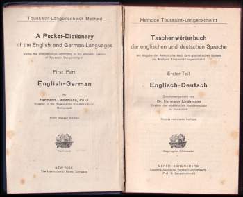 Langenscheidts Taschenwörterbuch der englischen und deutschen Sprache