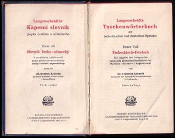 Friedrich Kabesch: Langenscheidtův kapesní slovník jazyka českého a německého
