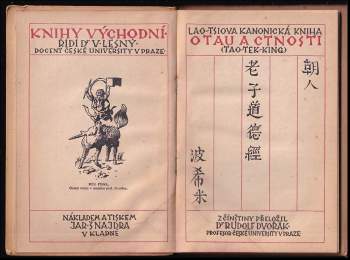 Laozi: Lao-tsiova kanonická kniha o tau a ctnosti
