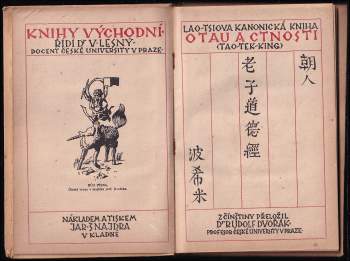 Laozi: Lao-tsiova kanonická kniha o tau a ctnosti